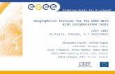 Enabling Grids for E-sciencE Geographical failover for the EGEE-WLCG Grid collaboration tools CHEP 2007 Victoria, Canada, 2-7 September Alessandro Cavalli,