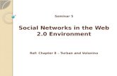 Seminar 5 Social Networks in the Web 2.0 Environment Ref: Chapter 8 – Turban and Volonino Seminar 5 Social Networks in the Web 2.0 Environment Ref: Chapter.