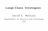 Large-Class Strategies David E. Meltzer Department of Physics and Astronomy ISU.