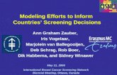 Modeling Efforts to Inform Countries’ Screening Decisions Ann Graham Zauber, Iris Vogelaar, Marjolein van Ballegooijen, Deb Schrag, Rob Boer, Dik Habbema,