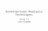 Architecture Analysis Techniques Ding Li 2927154806.