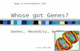 Baker 2003/2004 Whose got Genes? Genes, Heredity, & DNA .