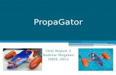 PropaGator Oral Report 3 Andrew Wegener IMDL 2012.