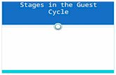 Stages in the Guest Cycle. Pre-arrival Arrival Occupancy Departure Stages of the guest cycle.