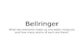 Bellringer What two elements make up one water molecule, and how many atoms of each are there?