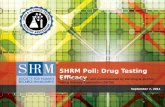 SHRM/DATIA Poll: Drug Testing Efficacy ©SHRM 2011 September 7, 2011 SHRM Poll: Drug Testing Efficacy In collaboration with and commissioned by the Drug.
