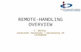 REMOTE-HANDLING OVERVIEW I. Bailey Cockcroft Institute / University of Liverpool.
