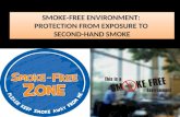 SMOKE-FREE ENVIRONMENT: PROTECTION FROM EXPOSURE TO SECOND-HAND SMOKE SMOKE-FREE ENVIRONMENT: PROTECTION FROM EXPOSURE TO SECOND-HAND SMOKE.