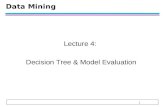 1 Data Mining Lecture 4: Decision Tree & Model Evaluation.