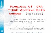 Progress of CMA TIGGE Archive Data center (updated) Bian Xiaofeng,Li Xiang,Sun Jing (National Meteorological Information Centre,CMA) Chen Jing Hu Jiangkai,