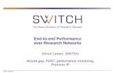 2006 © SWITCH End-to-end Performance over Research Networks Simon Leinen, SWITCH Wizard gap, PERT, performance monitoring, Premium IP.