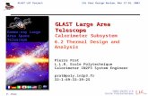 GLAST LAT ProjectCAL Peer Design Review, Mar 17-18, 2003 P. Prat CNRS/IN2P3-LLR Ecole Polytechnique GLAST Large Area Telescope Calorimeter Subsystem Gamma-ray.