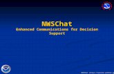 NWSChat () NWSChat Enhanced Communications for Decision Support.