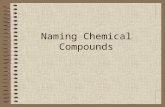 Naming Chemical Compounds. What is a compound? A compound is any combination of atoms that are bonded together There are two basic types Ionic compounds.