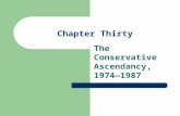 Chapter Thirty The Conservative Ascendancy, 1974—1987.