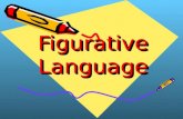 Figurative Language Figurative Language. Literal vs. Figurative Language Literal Language – You say exactly what you mean. You make no comparison, and.