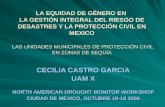 LA EQUIDAD DE GÉNERO EN LA GESTIÓN INTEGRAL DEL RIESGO DE DESASTRES Y LA PROTECCIÓN CIVIL EN MEXICO LAS UNIDADES MUNICIPALES DE PROTECCIÓN CIVIL EN ZONAS.