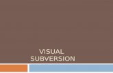 VISUAL SUBVERSION. VISUAL SVN SERVER  Visual SVN Server es un servidor de subversión que se instala y administra fácilmente en Windows y debido a esta.