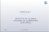 2008Dr. Luis Morán T.1 EFECTOS DE LA MALA CALIDAD DE SUMINISTRO ELECTRICO CAPÍTULO 5.