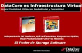 © 2006 DataCore Software Corp DataCore Software Proprietary Information DataCore es Infraestructura Virtual Mejorar Flexibilidad, Utilización, Productividad.