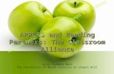 APPLES and Reading Partners: The Classroom Alliance Julia Cardona Mack The University of North Carolina at Chapel Hill.