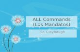 ALL Commands (Los Mandatos) Sr. Claybaugh. I command you to… Affirmative Tu’s.
