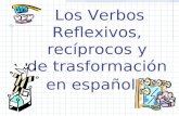 Los Verbos Reflexivos, recíprocos y de trasformación en español …