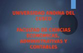 UNIVERSIDAD ANDINA DEL CUSCO FACULTAD DE CIENCIAS ECONÓMICAS, ADMINISTRATIVAS Y CONTABLES.