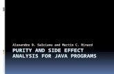 Alexandre D. Salcianu and Martin C. Rinard. Idea  Método para analizar la pureza de programas Java (no anotados).  Construido sobre una mejora de “combined.
