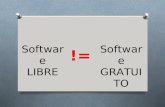 Software LIBRE Software GRATUITO !=. Según la Free Software Foundation, el software libre se refiere a la libertad de los usuarios para:  Ejecutar