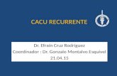 CACU RECURRENTE Dr. Efraín Cruz Rodríguez Coordinador : Dr. Gonzalo Montalvo Esquivel 21.04.15.