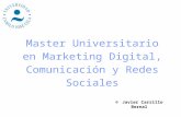 Master Universitario en Marketing Digital, Comunicación y Redes Sociales © Javier Carrillo Bernal.