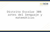 Distrito Escolar 308 artes del lenguaje y matemáticas.