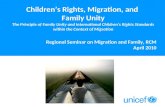 Children’s Rights, Migration, and Family Unity The Principle of Family Unity and International Children’s Rights Standards within the Context of Migration.