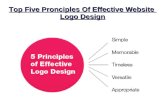 Top Five Pronciples Of Effective Website Logo Design