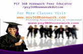PSY 360 Homework Peer Educator /psy360homeworkdotcom