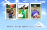 Reasons Why Kids Should Play Sports