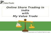 Why Invest in Online Share Trading in India with My Value Trade
