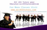 ACC 455 Tutors peer Educator/acc455tutorsdotcom