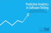 Thought Leadership Webinar - Predictive Analytics in Software Testing Prese...