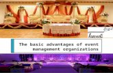 The basic advantages of event management organizations