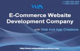E-commerce website development - Web And App Creations