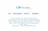 Children party themes/Kids birthday party ideas/birthday party themes