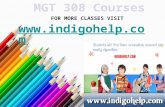 MGT 308 Courses/Indigohelp