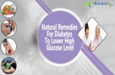 Natural Remedies For Diabetes To Lower High Glucose Level
