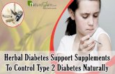 Herbal Diabetes Support Supplements To Control Type 2 Diabet