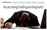 Infilead -How To Generate Sales Leads
