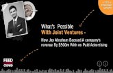 Whats Possible With Joint Ventures- How Jay Abraham Boosted