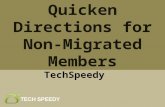 Quicken Directions For Non-Migrated Members