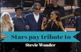 Stars pay tribute to Stevie Wonder